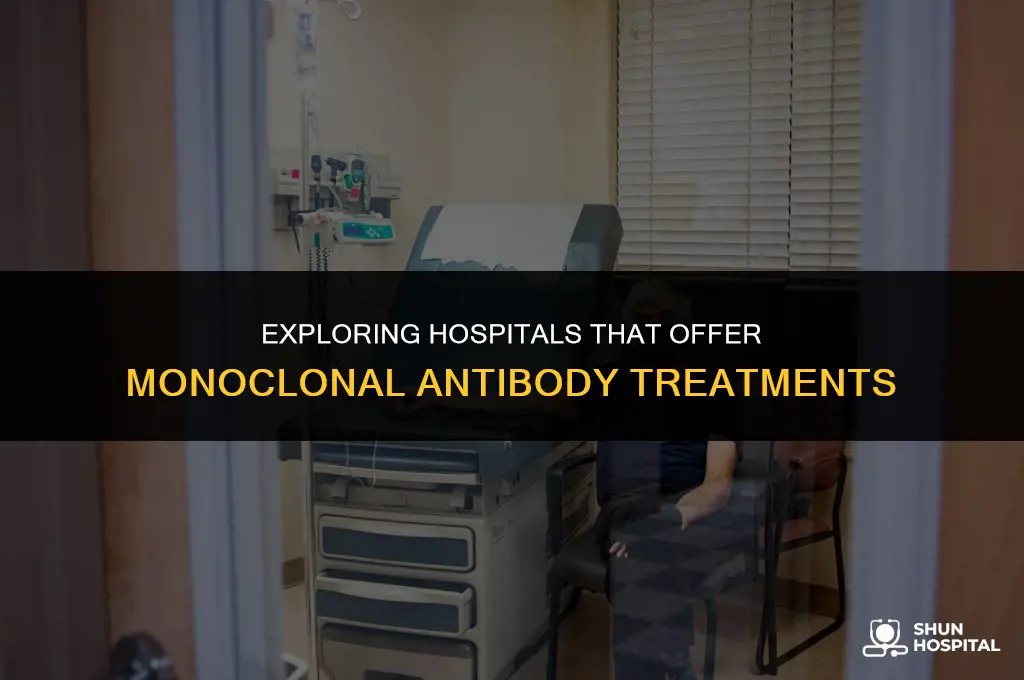 what hospitals have monoclonal antibodies
