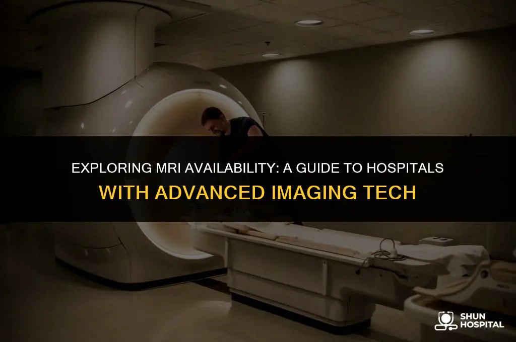what hospitals have mri machines