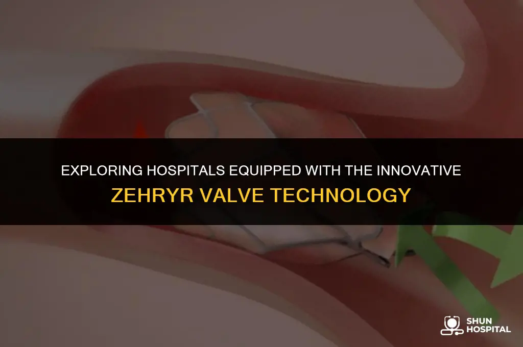 what hospitals have zehyr valve