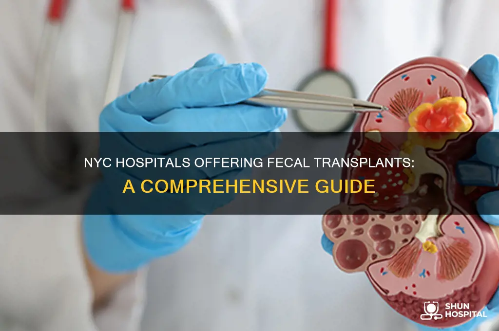 what hospitals in new york city is there fecal transplant