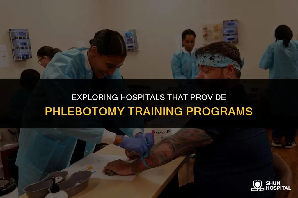 what hospitals offer phlebotomy training