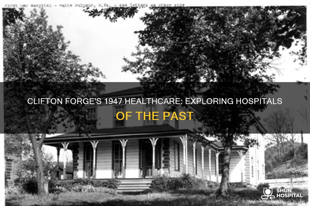 what hospitals were in clifton forge in the year 1947