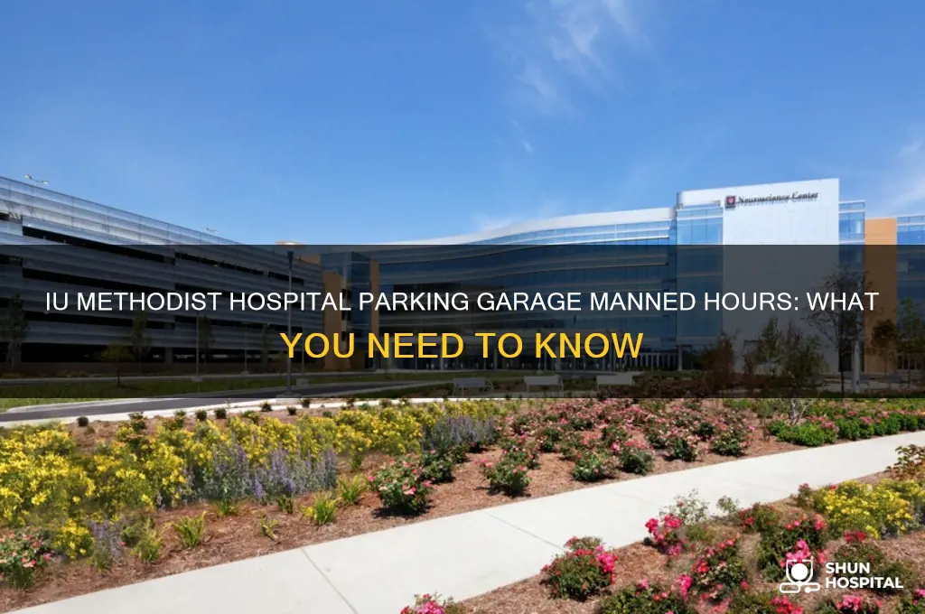 what hours are the prking garages iu methodist hospital manned
