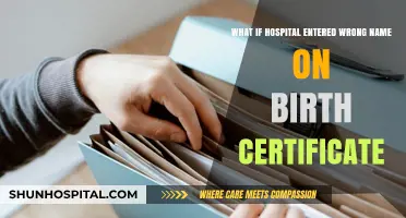 Hospital Error: Wrong Name on Birth Certificate – What Now?