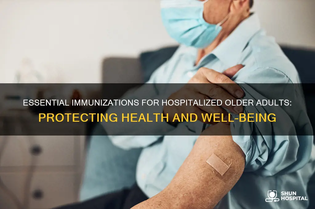 what immunizations should older adults in the hospital have