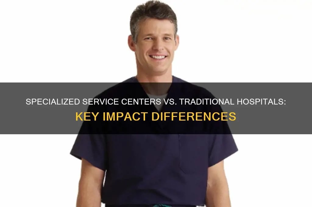 what inpact so specialized service centers differ from traditional hospitals