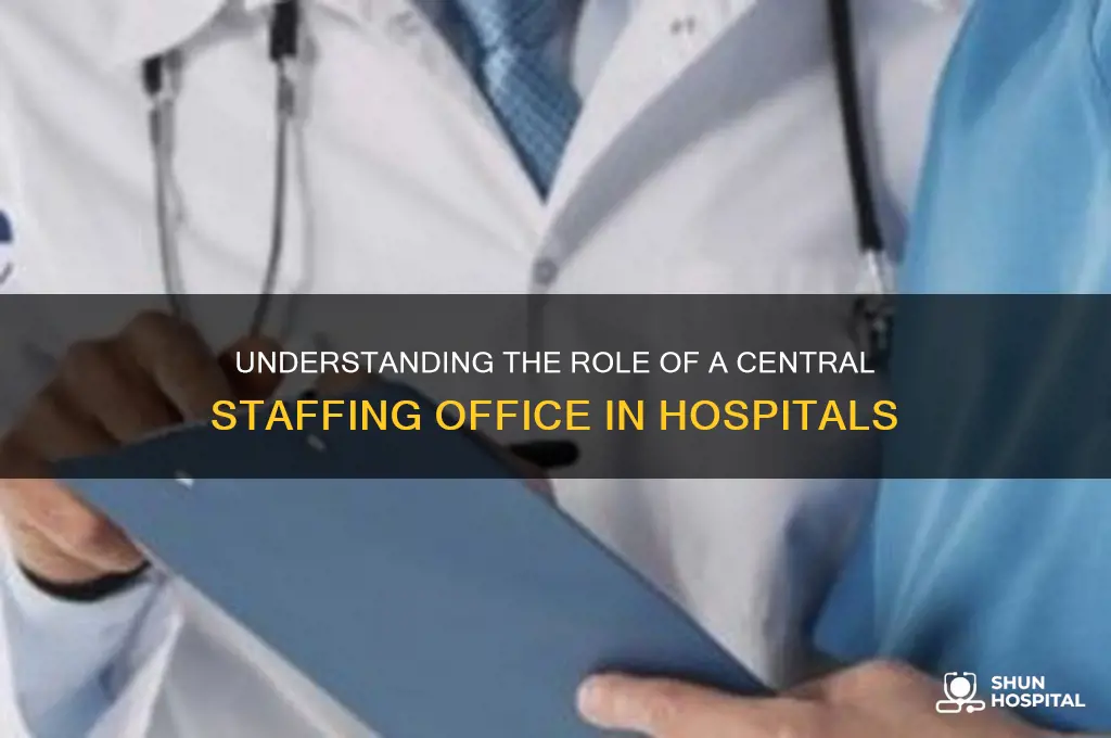 what is a central staffing office position in a hospital