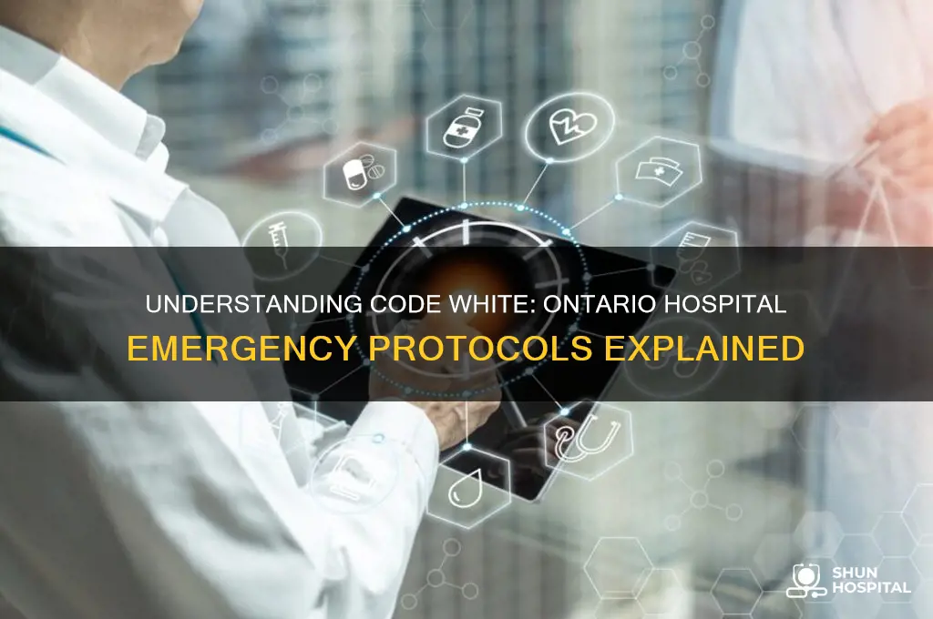 what is a code white in the hospital ontario