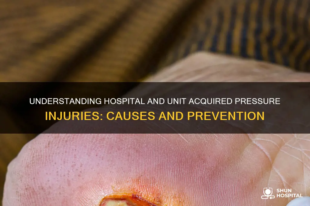 what is a hospital acquired and unit acquired pressure injury