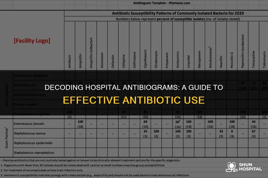 what is a hospital antibiogram