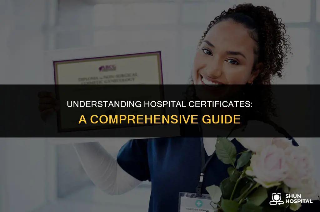 what is a hospital certificate