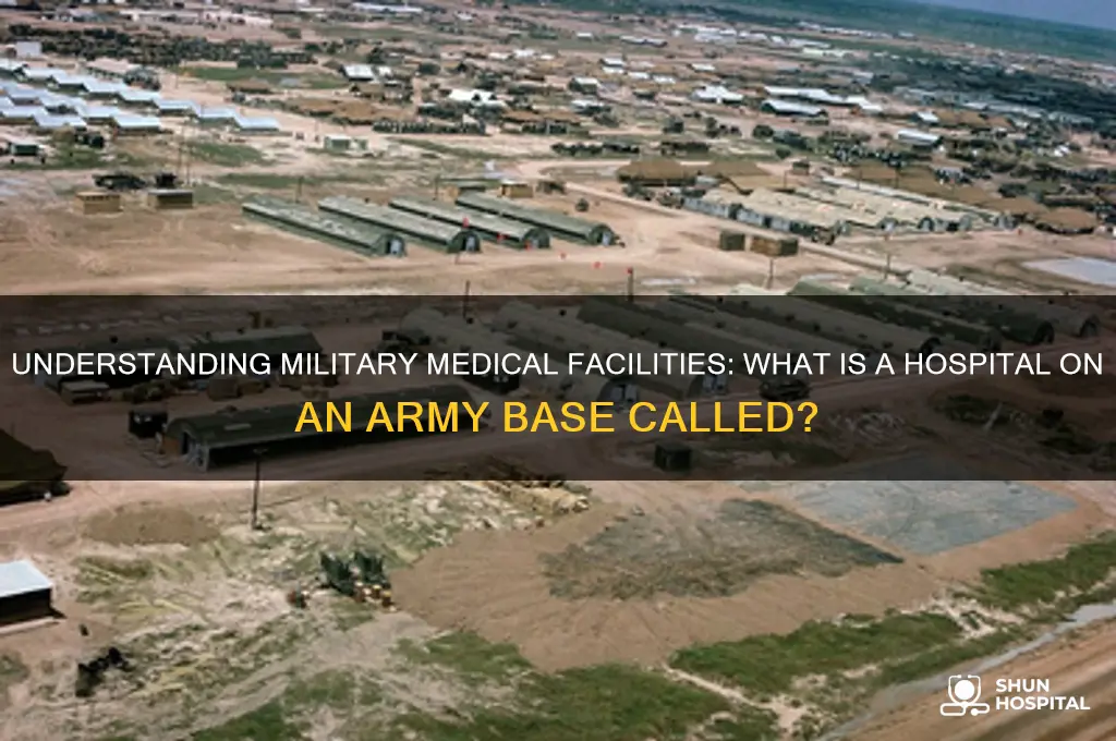 what is a hospital on a army army called