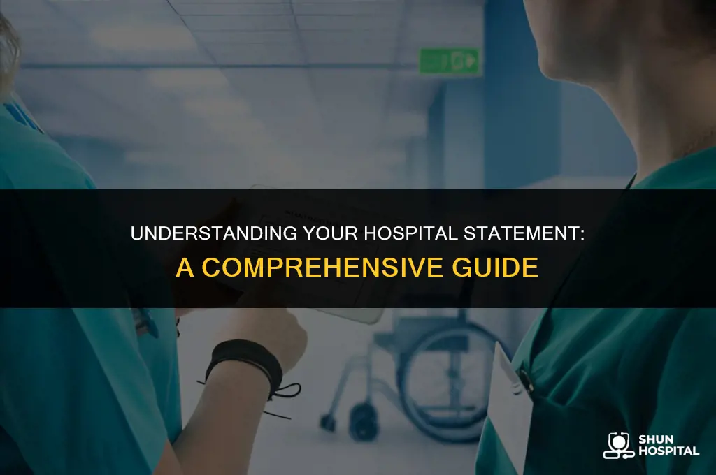 what is a hospital statment