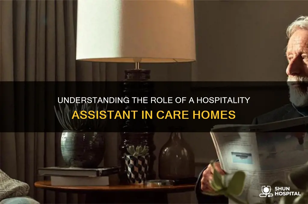 what is a hospitality assistant in a care home