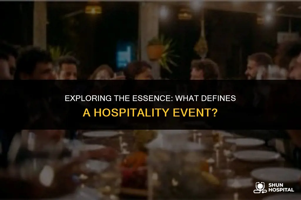what is a hospitality event