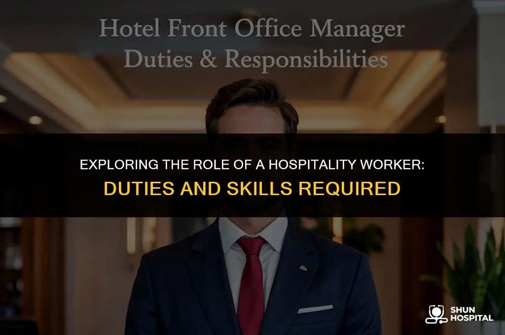 what is a hospitality workee