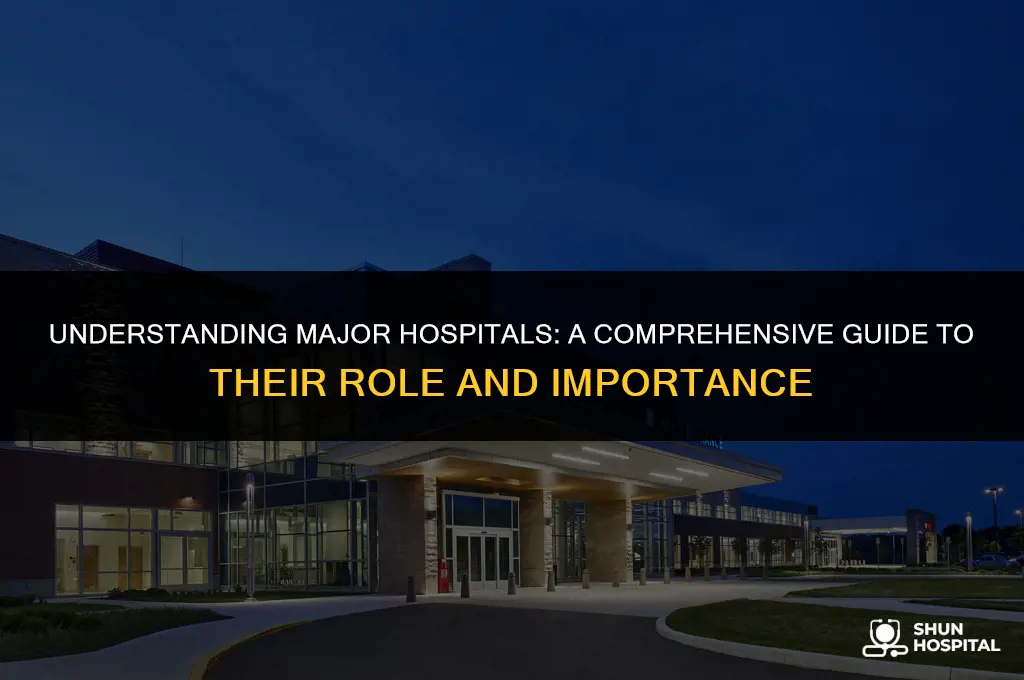 what is a major hospital