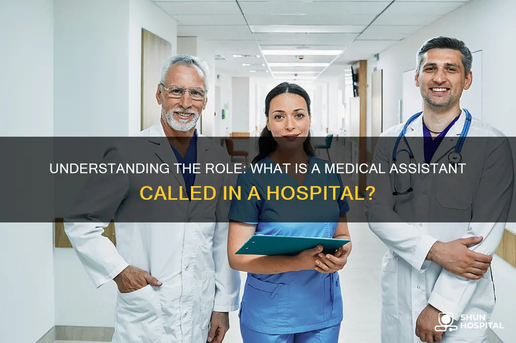 what is a medical assistant called in a hospital