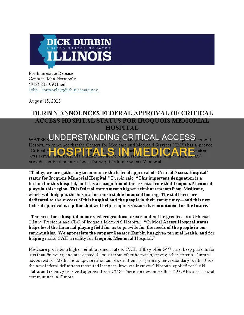 what is a medicare critical access hospital