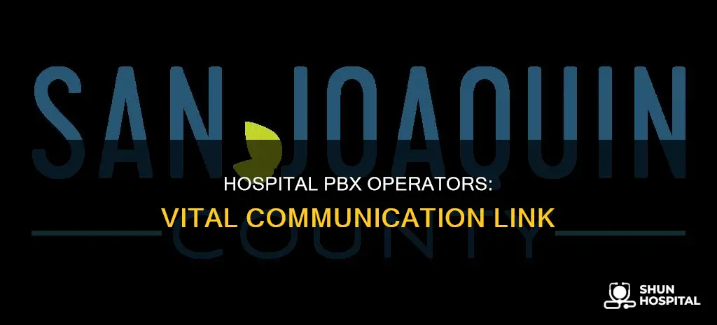 what is a pbx operator in hospital