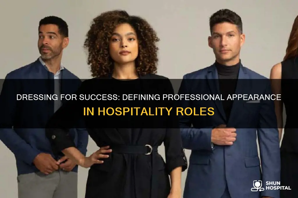 what is a professional appearance for a hospitality personnel