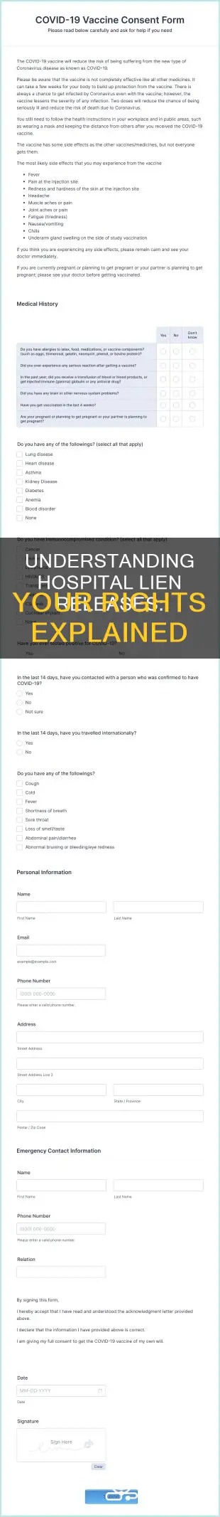 what is a release of hospital lien