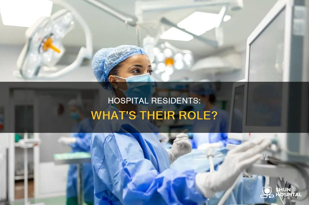 what is a resident at the hospital