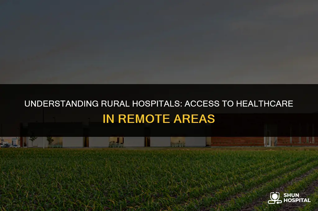what is a rural hospital