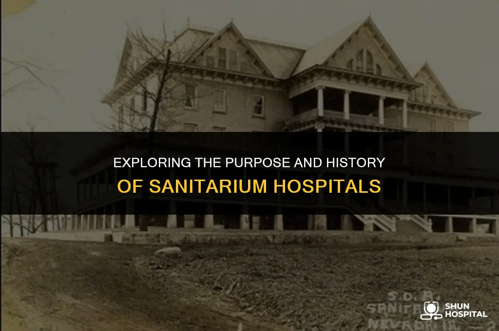 what is a sanitarium hospital