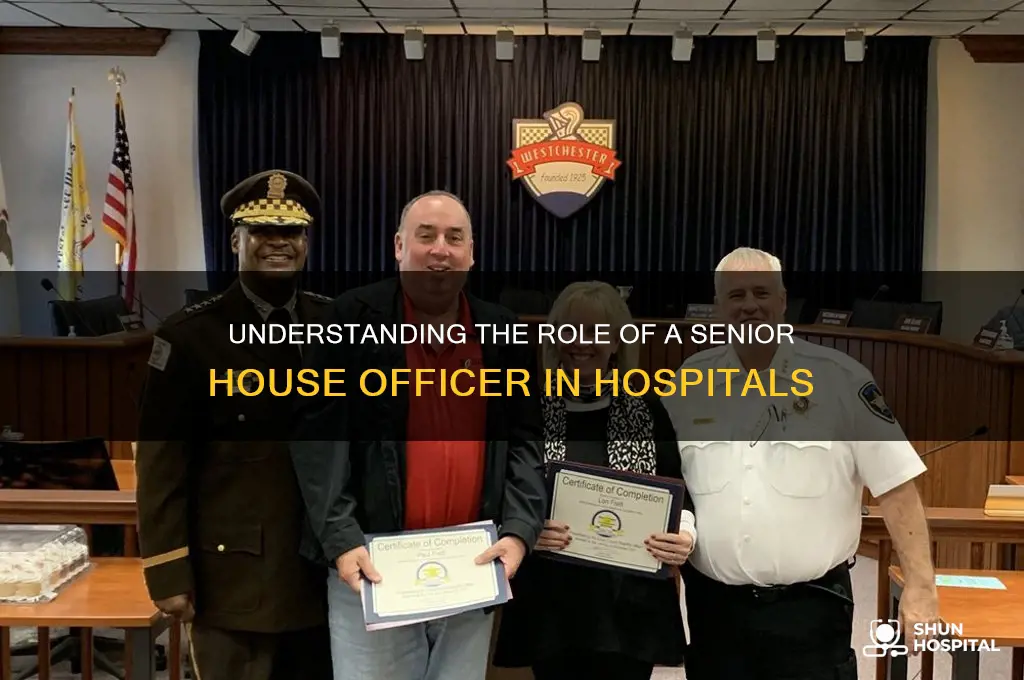 what is a senior house officer in a hospital