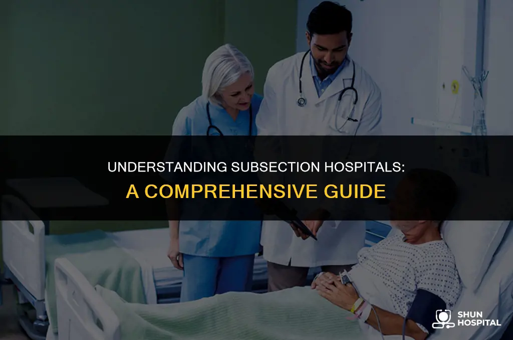 what is a subsection hospital