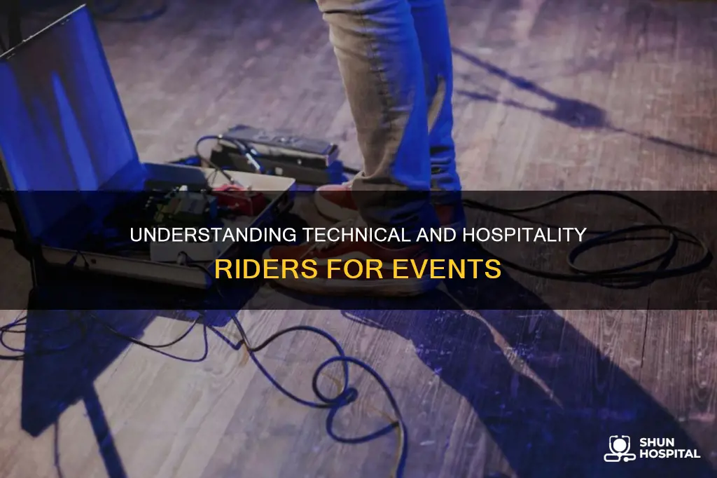 what is a technical and hospitality rider
