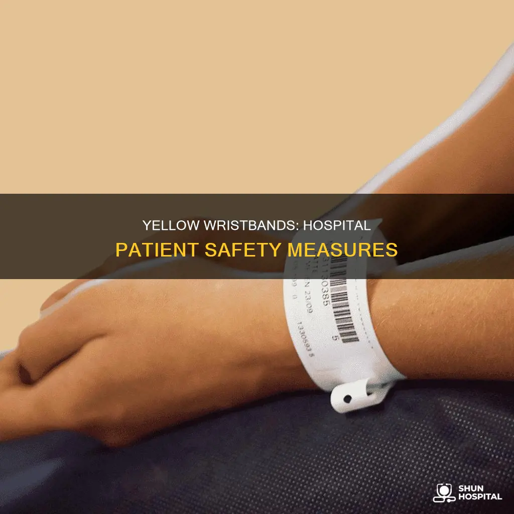 what is a yellow wristband in hospital