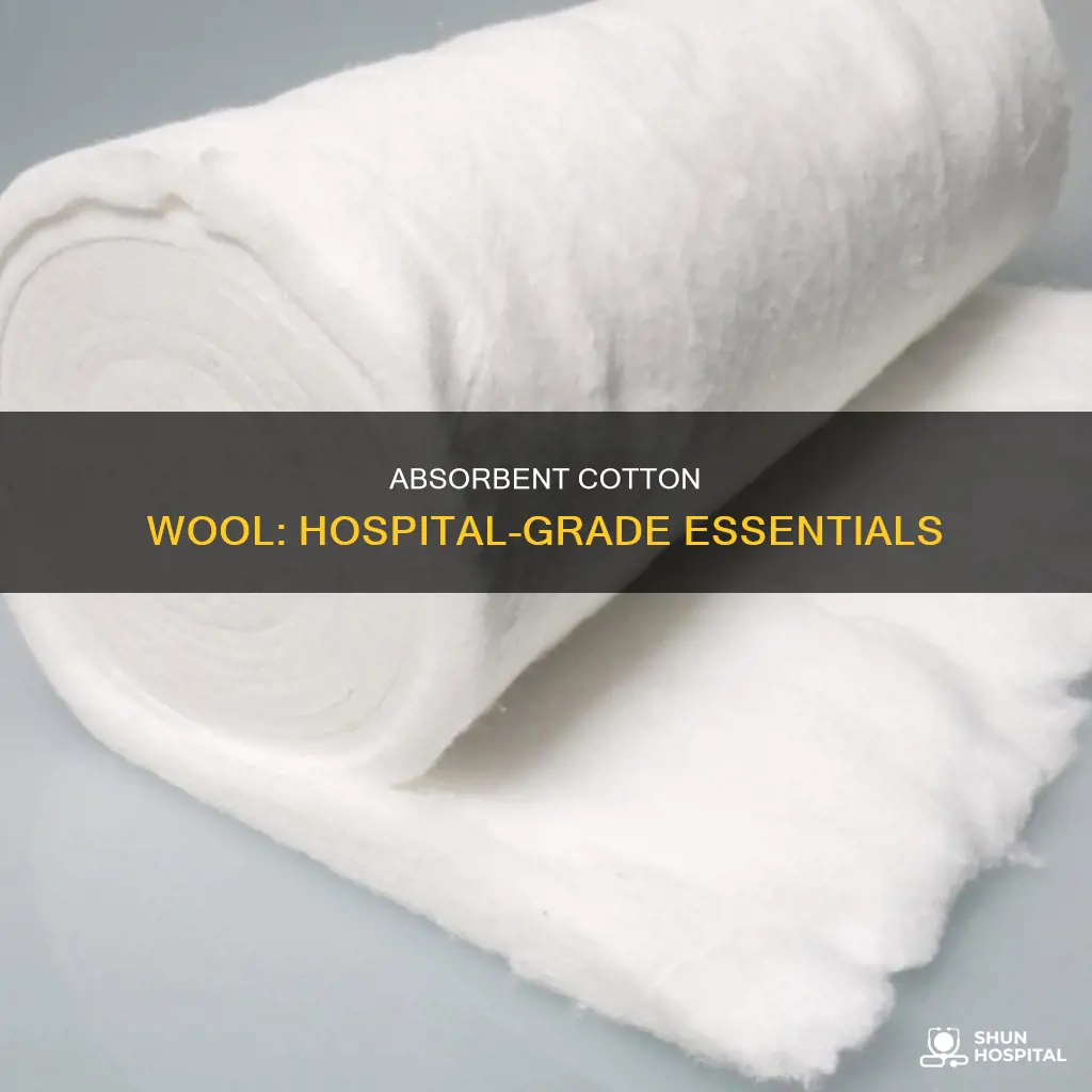 what is absorbent cotton wool hospital quality