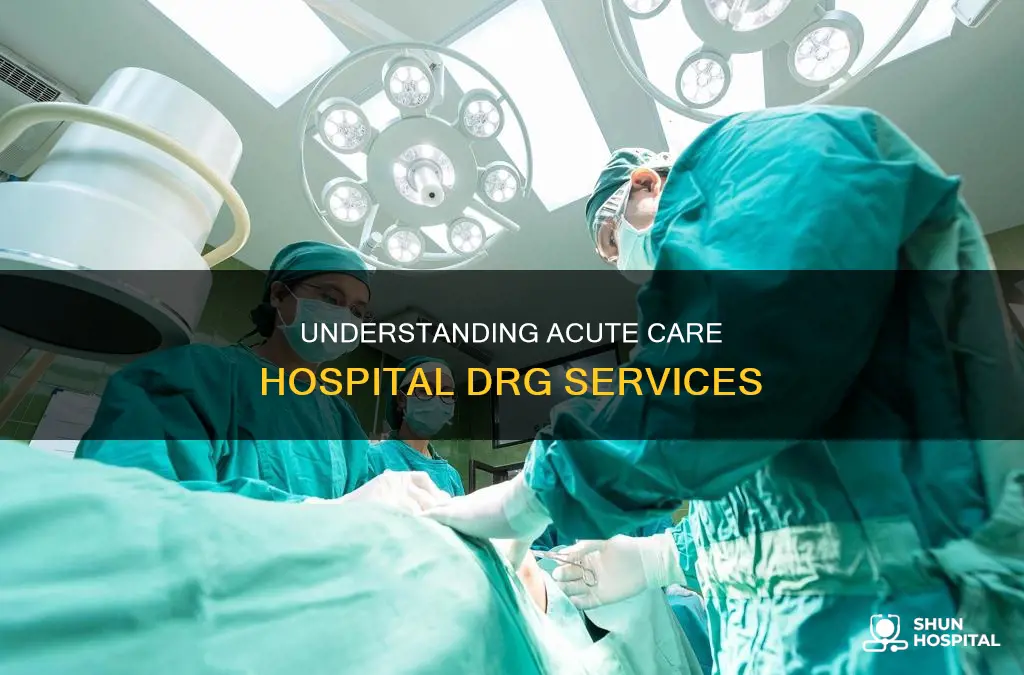 what is acute care hospital services drg