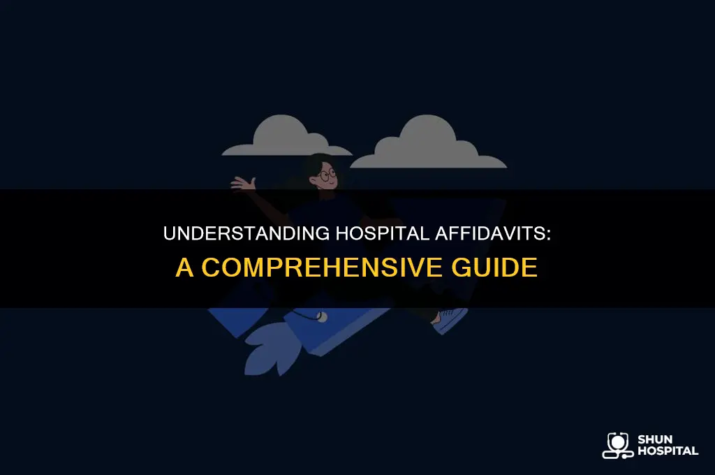 what is affidavit at hospital