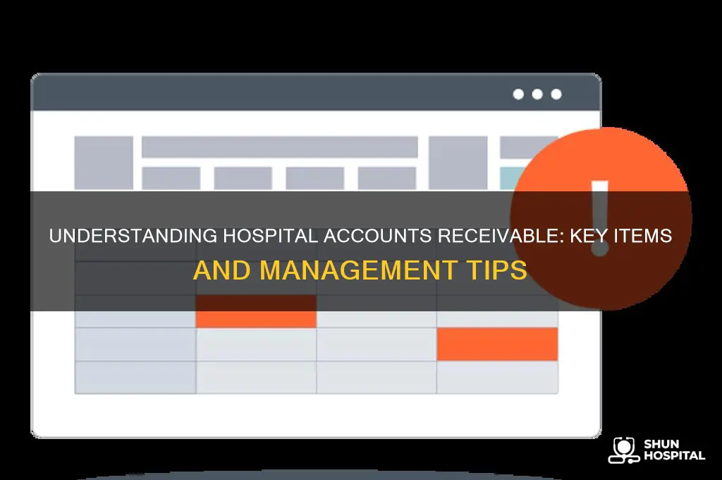 what is an accounts receivable item for a hospital
