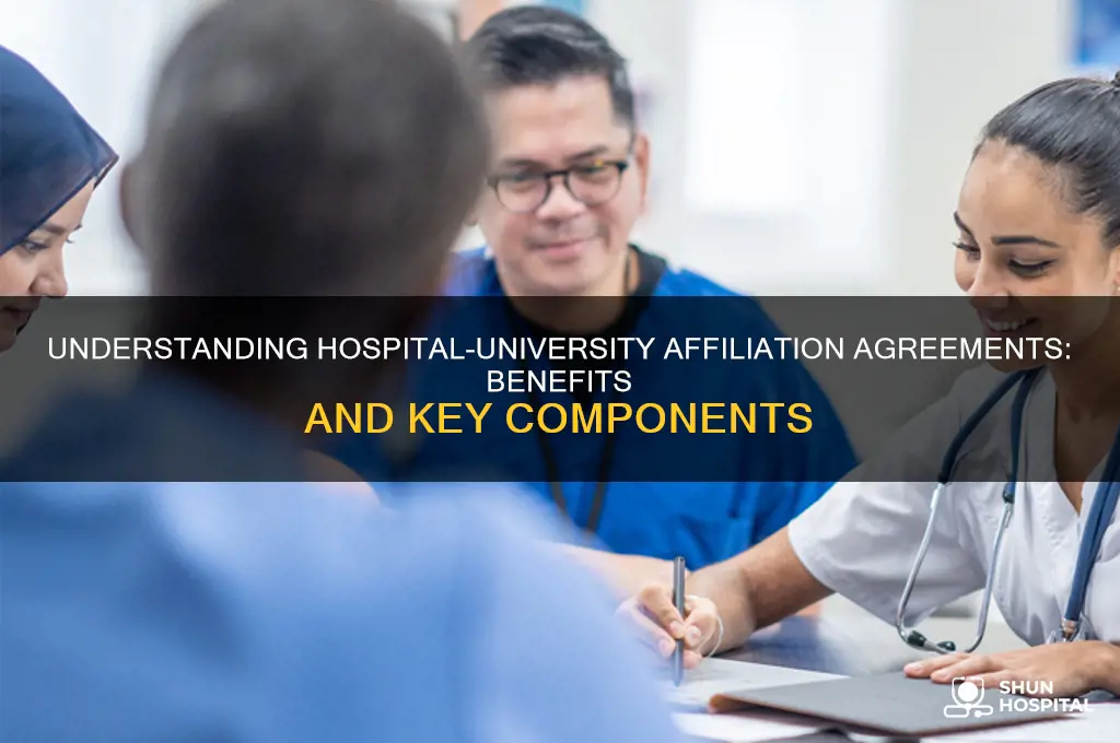 what is an affiliation agreement between hospital and university