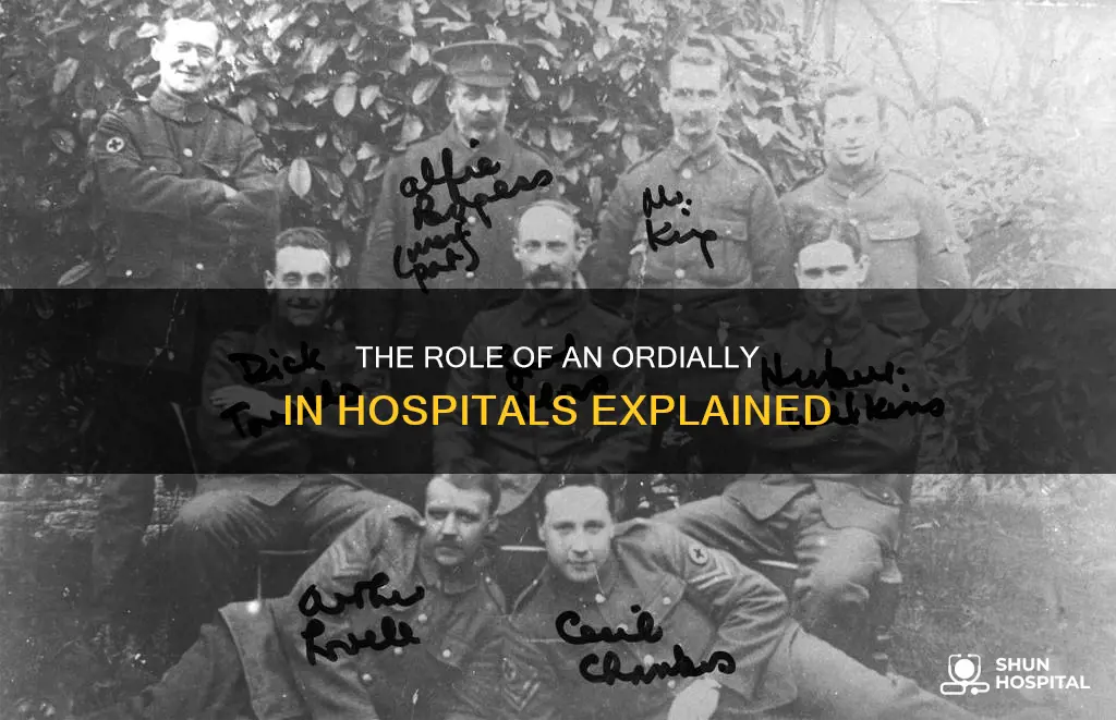 what is an ordially at a hospital