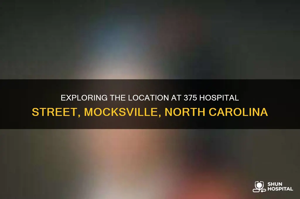 what is at 375 hospital street in mocksville north carolina