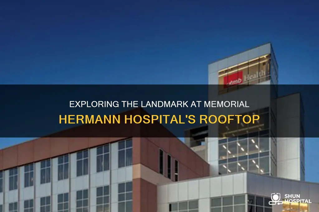 what is at the top of memorial hermann hospital
