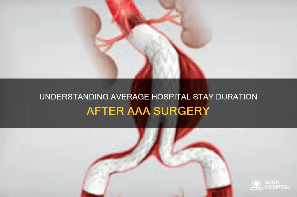 what is avg stay in hospital for aaa surgery