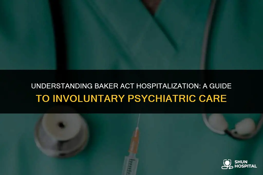 what is baker act hospitalization