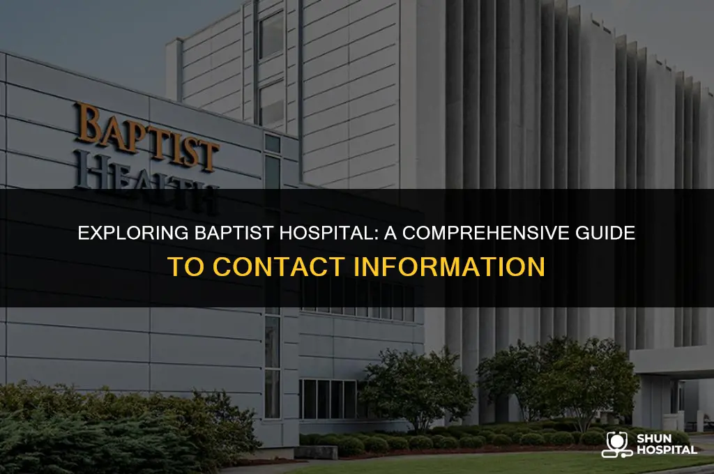 what is baptist hospital number
