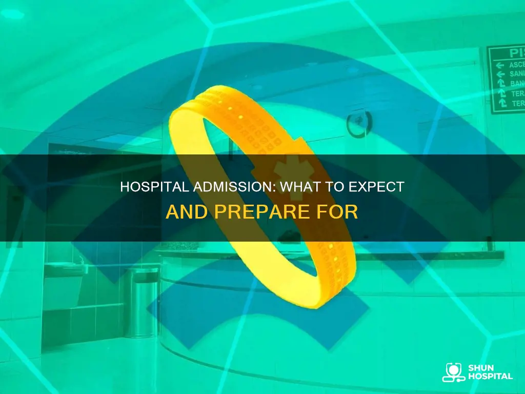 what is being admitted at a hospital