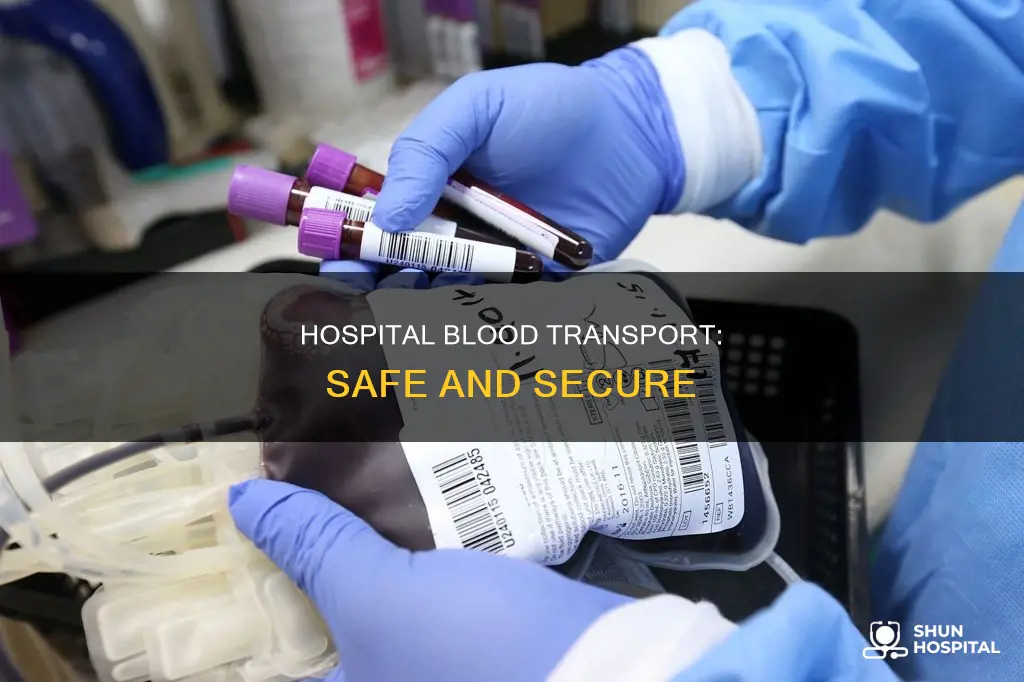 what is blood carried on in hospital