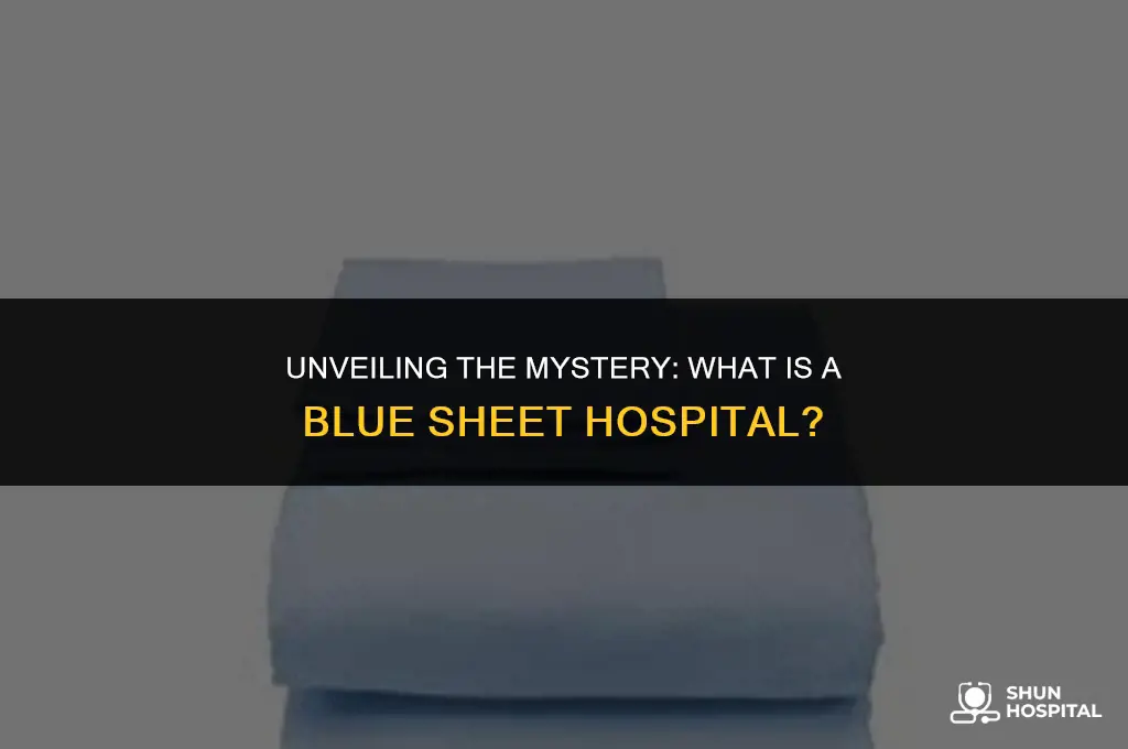 what is blue sheet hospital
