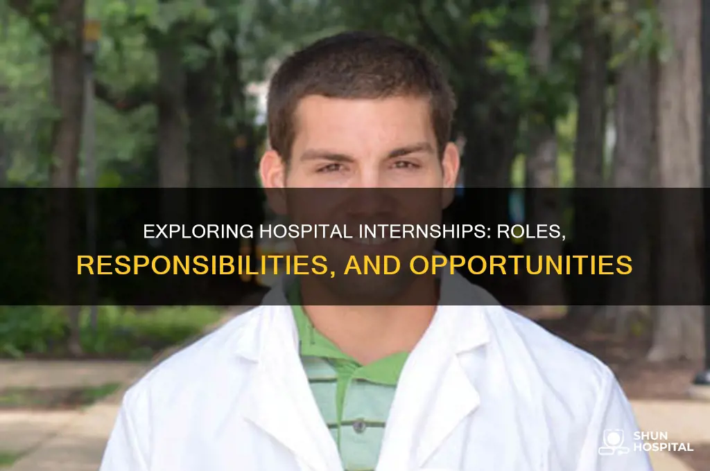 what is called to do intern at the hospital