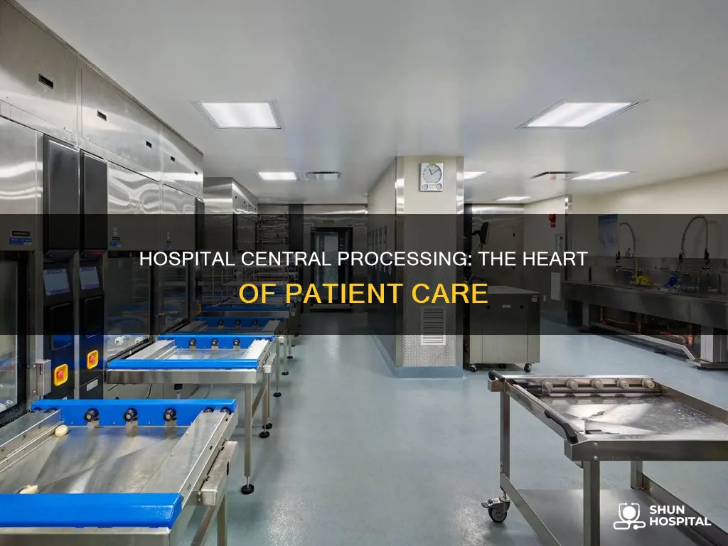 what is central processing in a hospital