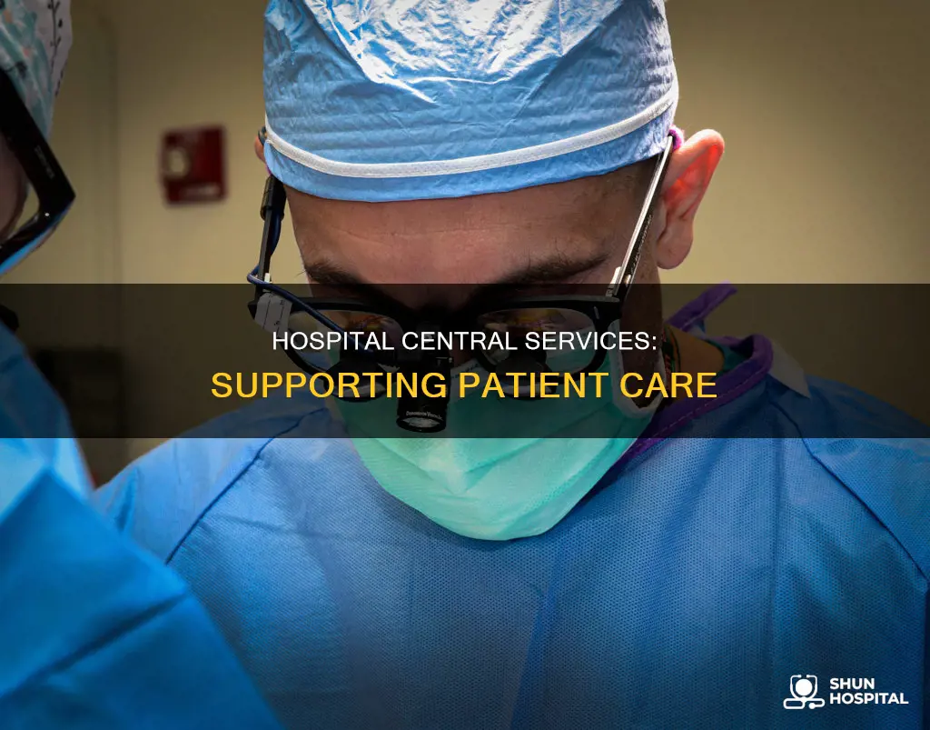 what is central services in a hospital